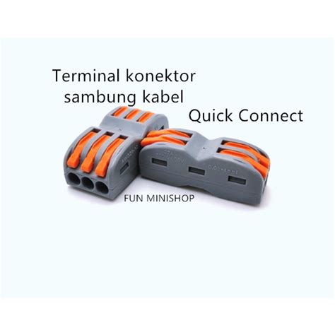 Jual Terminal Konektor Sambung Kabel Quick Connect CH2 3 TERMINAL BLOCK