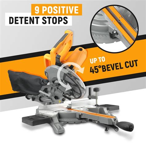Hoteche 8 14 Inch Miter Saw 125a Sliding Compound
