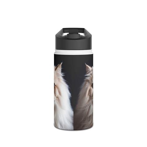 Persian Cat Feline Pussy Tiny Tiger Breed Pet James Bond Austin Powers Stainless Steel Water