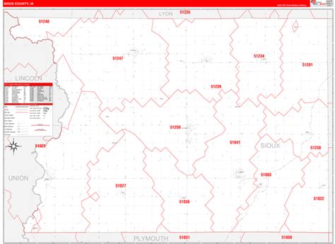 Maps of Sioux County Iowa - marketmaps.com