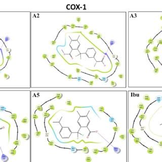 Two Dimensional Pose Of Compounds A To A And Ibuprofen Inside The