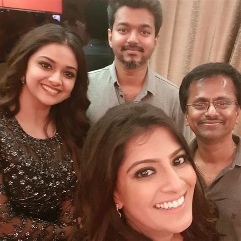 Keerthy Suresh Latest Photos With Thalapathy Vijay KeerthySuresh