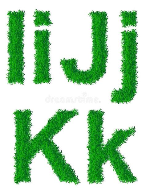 Green Grass Alphabet Stock Vector Illustration Of Ecology 32257792