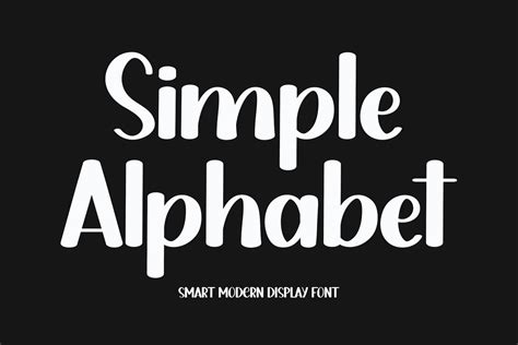 Simple Alphabet Font by Creatype Designer · Creative Fabrica