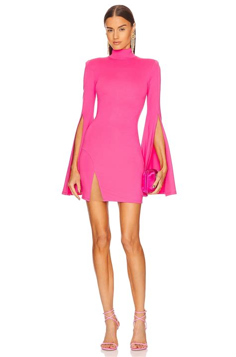 Michael Costello X Revolve Mr Gibson Mini Dress In Hot Pink Revolve
