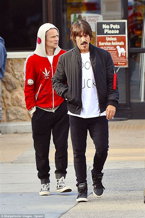 Anthony Kiedis Looks Healthy Leaving Sushi Restaurant With Flea After Cancelling Red Hot Chili