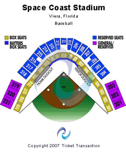 Space Coast Stadium Tickets And Space Coast Stadium Seating Charts