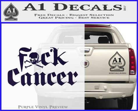 Fuck Cancer Decal Sticker DX A1 Decals