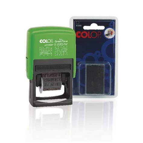 Colop S220w Dial A Phrase Stamp With Foc Ink Em813710 Ink Stamps