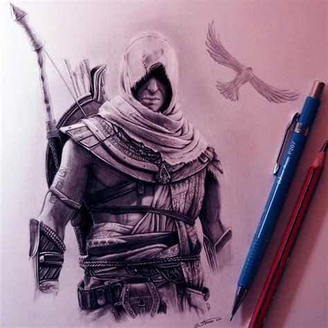 Assassins Creed Origins Drawing By Lethalchris On Deviantart