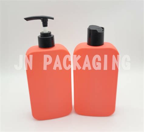 400ml Custom Color Empty HDPE Flat Sunscreen Tanning Oil Lotion Cream