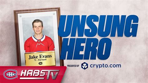 Jake Evans Strong Start To The Season Unsung Hero Youtube