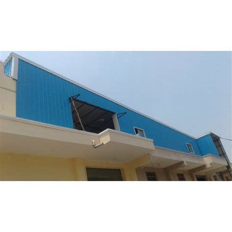 MS Sheet And Iron Frame Prefab Mild Steel Roofing Shed For Factory At