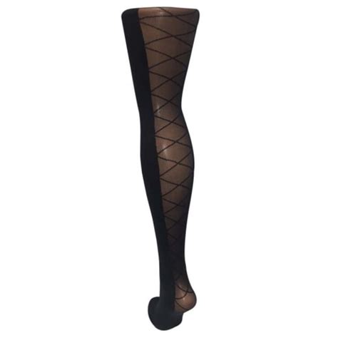 Criss Cross Patterned Tights
