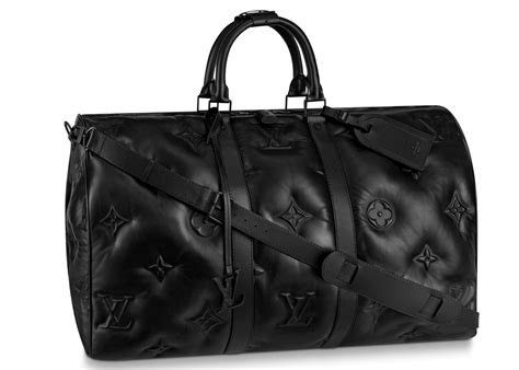 Louis Vuitton Keepall Bandouliere Puffer Monogram Indentations Xl Black Louisvuitton Bags