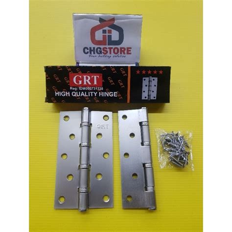 Jual CHG Engsel Pintu GRT Silver Jendela Tebal 5 Stainless