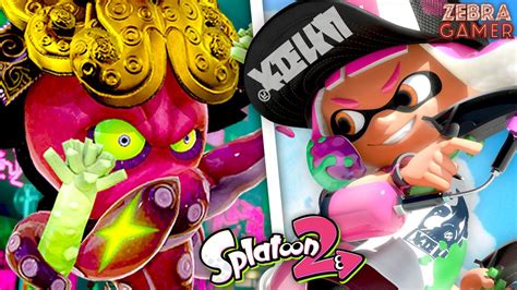 Splatoon 2 Octo Expansion All Bosses Zebratastic Moments YouTube