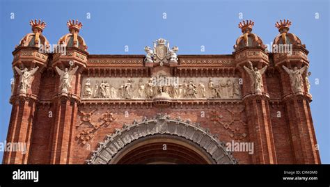 Arc De Triomf Barcelona Catalunya Spain Europe Stock Photo Alamy