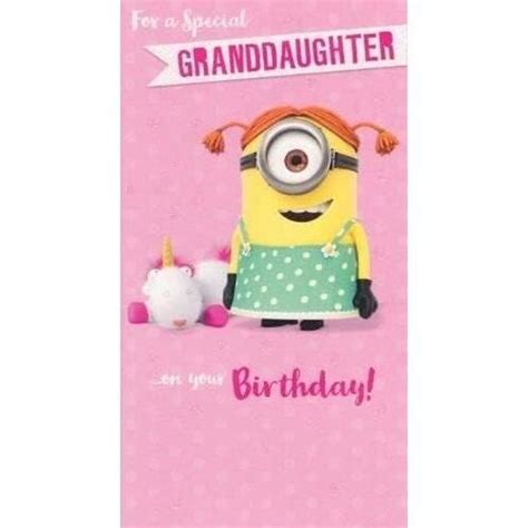 Carte D Anniversaire Pour Petite Fille Minion U14666 Cdiscount Beaux