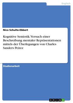 Kognitive Semiotik Versuch Einer Beschreibung Mentaler