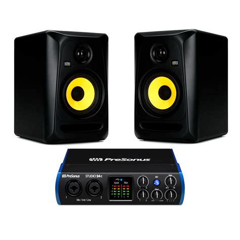 Krk Classic Monitores De Estudio Par Kit Presonus C Intefaz De