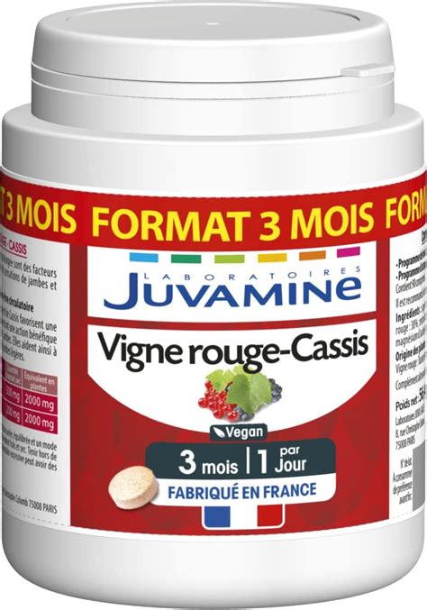 Juvamine Jambes L G Res Vigne Rouge Cassis Favorise Le Bien Tre