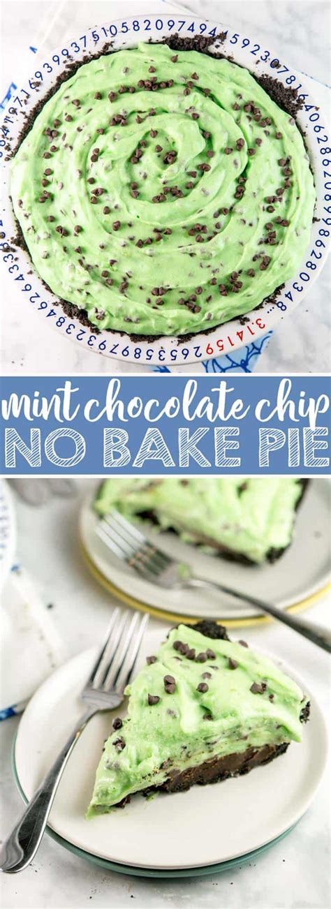 No Bake Mint Chocolate Chip Pie Bunsen Burner Bakery