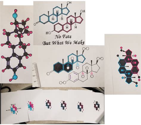 I designed a trans tattoo by taking an estrogen molecule and a ...