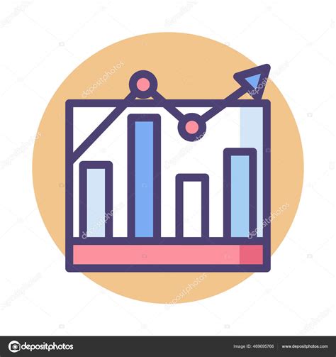 Chart Diagram Graph Icon Badge Style Stock Vector By ©iconfinder 469695766