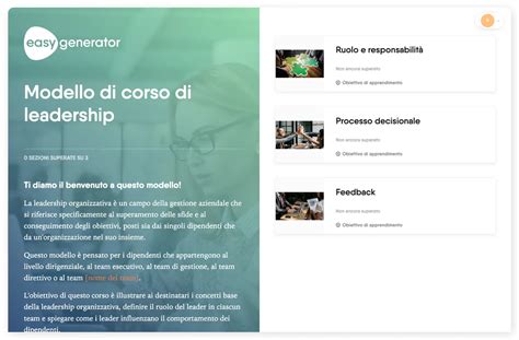 Modello Gratis Di Corso Di Leadership Easygenerator