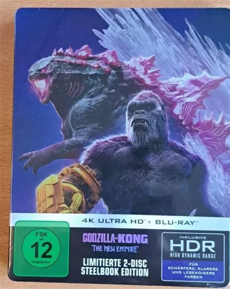 GODZILLA X KONG The New Empire Limited Steelbook 4K UHD Blu Ray