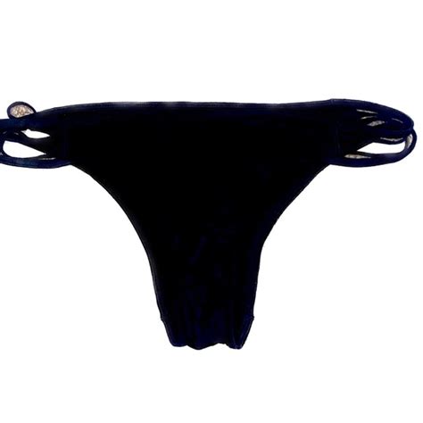 Victoria S Secret Swim Victorias Secret Swim Bikini Bottoms Black