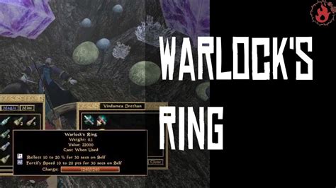 How To Get Warlock S Ring Tes Iii Morrowind Youtube