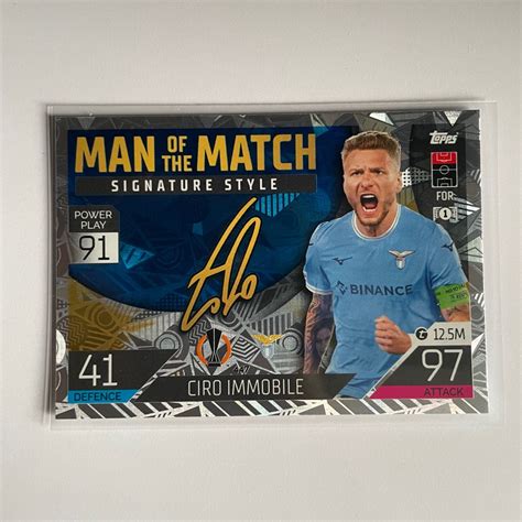 Ciro Immobile Match Attax 22 23 MOTM Signature Style Hobbies Toys