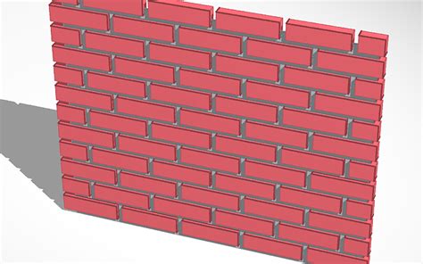 3d Design Brick Wall Tinkercad