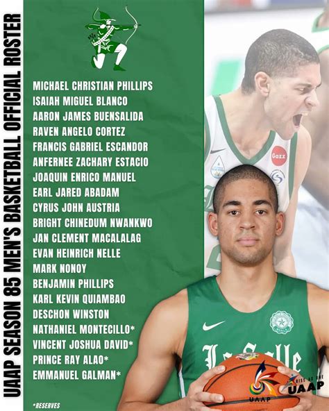 The Uaap On Twitter Roster Reveal Here Are This Seasons De La Salle