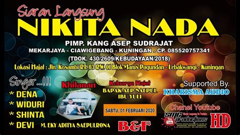 LIVE NIKITA NADA PAGUNDAN LEBAKWANGI KUNINGAN 01 FEBRUARI