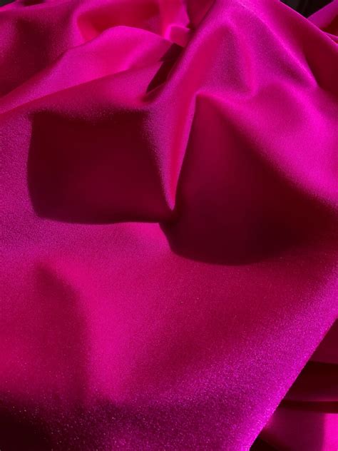 Shiny Finish Milliskin Nylon Spandex Fabric Cerise Way Etsy