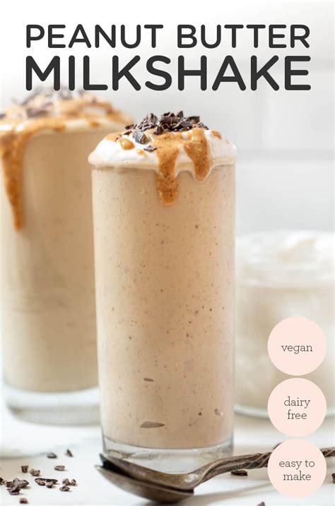 Healthy Peanut Butter Milkshake Recipe How To Make A Milkshake