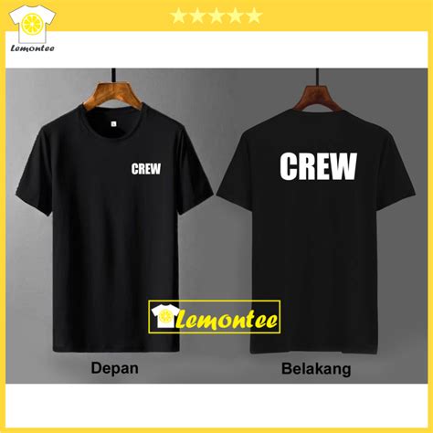 Jual Kaos Distro Pria Wanita Crew Kaos Cowok Cewek Sablon Gambar