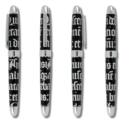 Shop GOTHIC SCRIPT SILVER Standard Fountain Pen by Rod Dyer (#PRD36F ...