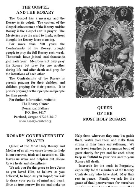 Queenofthe Most Holy Rosary Pdf Rosary Prayer