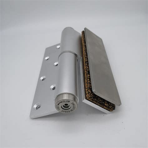 Silver Aluminum Heavy Duty Adjust Single Action Soft Closing Hydraulic Glass Door Hinge Door