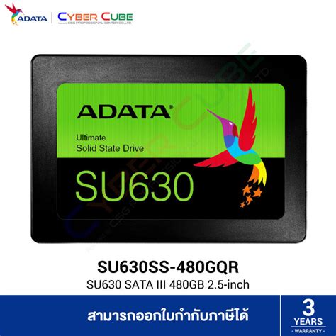 Adata Su630ss 480gqr Su630 Sata Iii 2 5 Inch 480gb เอสเอสดี Ssd Read Write 520 450 Mb