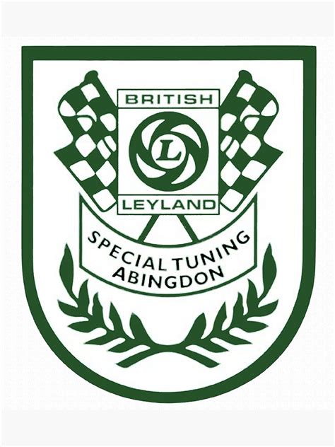 British Leyland Special Tuning Shield Art Print By Justbritish