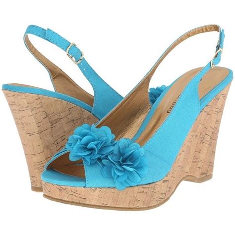 Cl By Laundry Immortal Womens Wedge Shoes Blue Wedge Sandals Womens