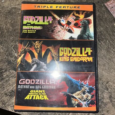 Godzilla And Mothra Vs King Ghidorah Giant Monsters Triple Feature