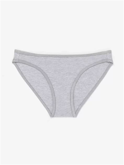 Los Angeles Apparel 8394 Cotton Spandex Bikini Panty Heather Grey From 7 45