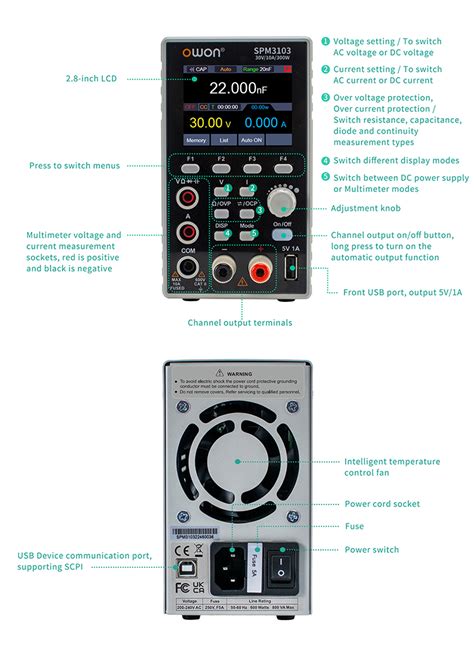 Owon Spm Series Ch Dc Power Multimeter