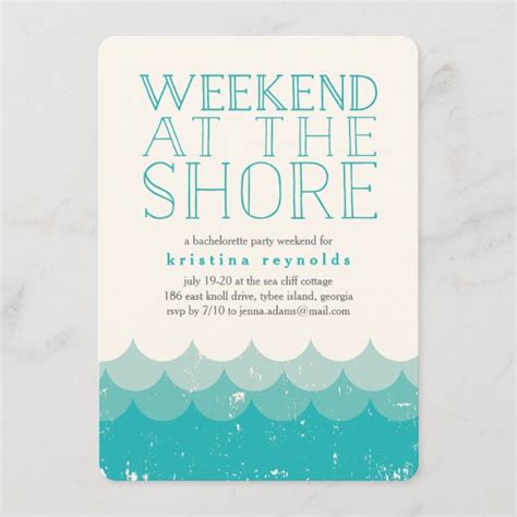 Weekend Getaway Invitations Zazzle Uk